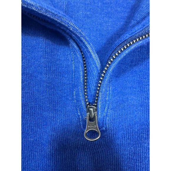 Polo Ralph Lauren Boys Blue Half Zip Sweater Pullover Size 7 - Picture 4 of 6